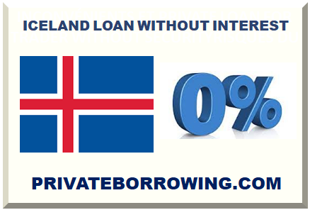 ICELAND LOAN WITHOUT INTEREST 2024
