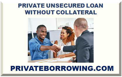 PRIVATE UNSECURED LOAN WITHOUT COLLATERAL