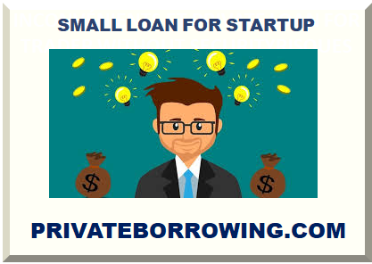 SMALL LOAN FOR STARTUP