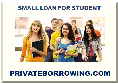 SMALL LOAN FOR STUDENT